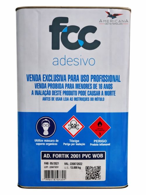 Adhesivo Fortik 2001 PVC WOB - Americana de Materiales - Insumos para calzado y marroquinería - Bucaramanga - Colombia